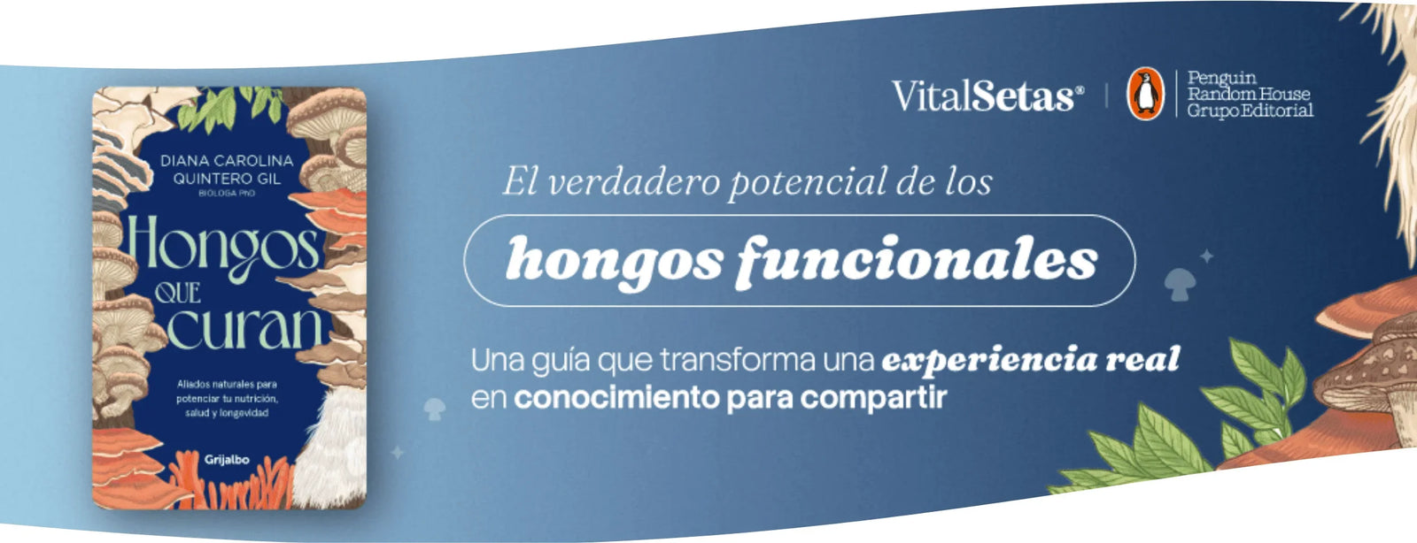 Lanzamiento de "Hongos que curan": El nuevo libro de nuestra cofundadora Diana Carolina Quintero Gil
