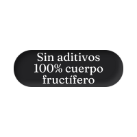 Sin aditivos, 100% cuerpo fructífero