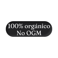 100% orgánico, libre de organismos genéticamente modificados