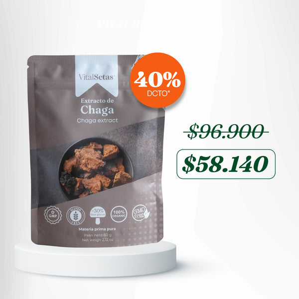 Extracto de Chaga VitalSetas - 60 gramos
