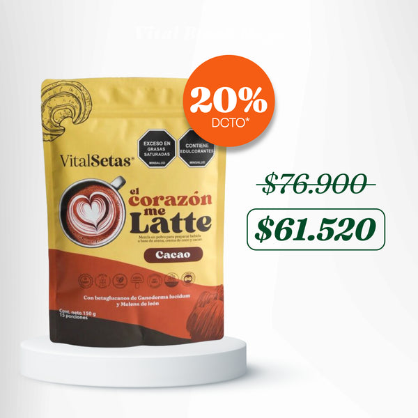 El Corazón Me Latte - Cacao VitalSetas