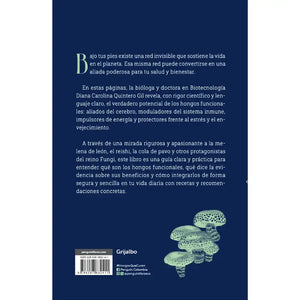 Portada del libro "Hongos que Curan" sobre el poder de los hongos funcionales para la salud.
