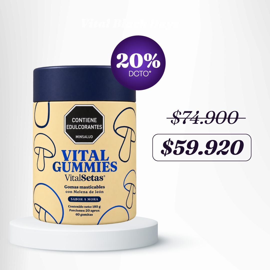 VitalGummies — Gomitas de melena de león | Sabor mora