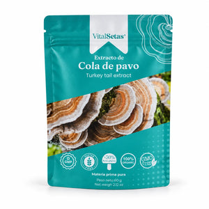 Extracto de cola de pavo VitalSetas en polvo, bolsa de 60 g